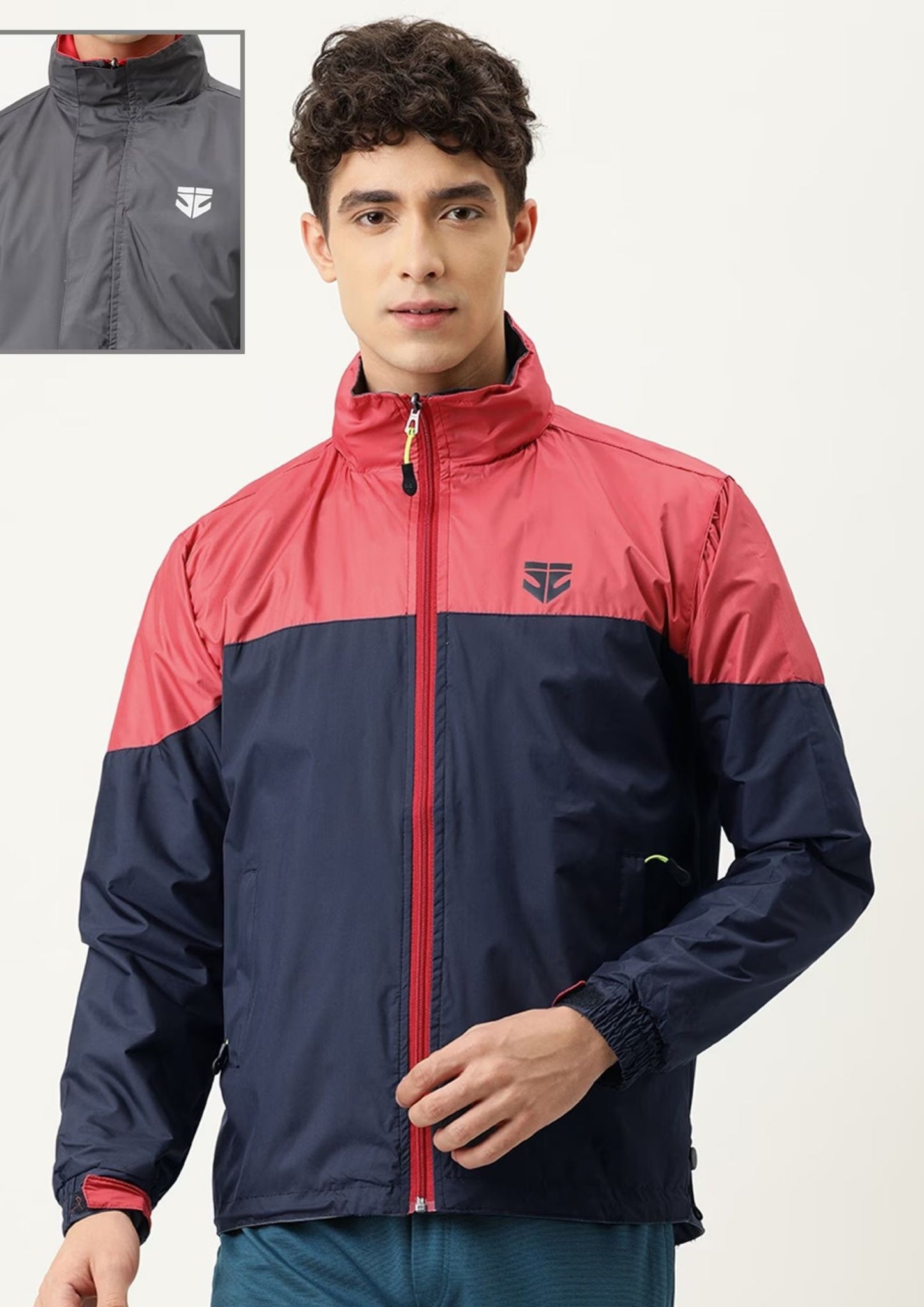 Sports 52 Wear Reversible Men Rain Jacket