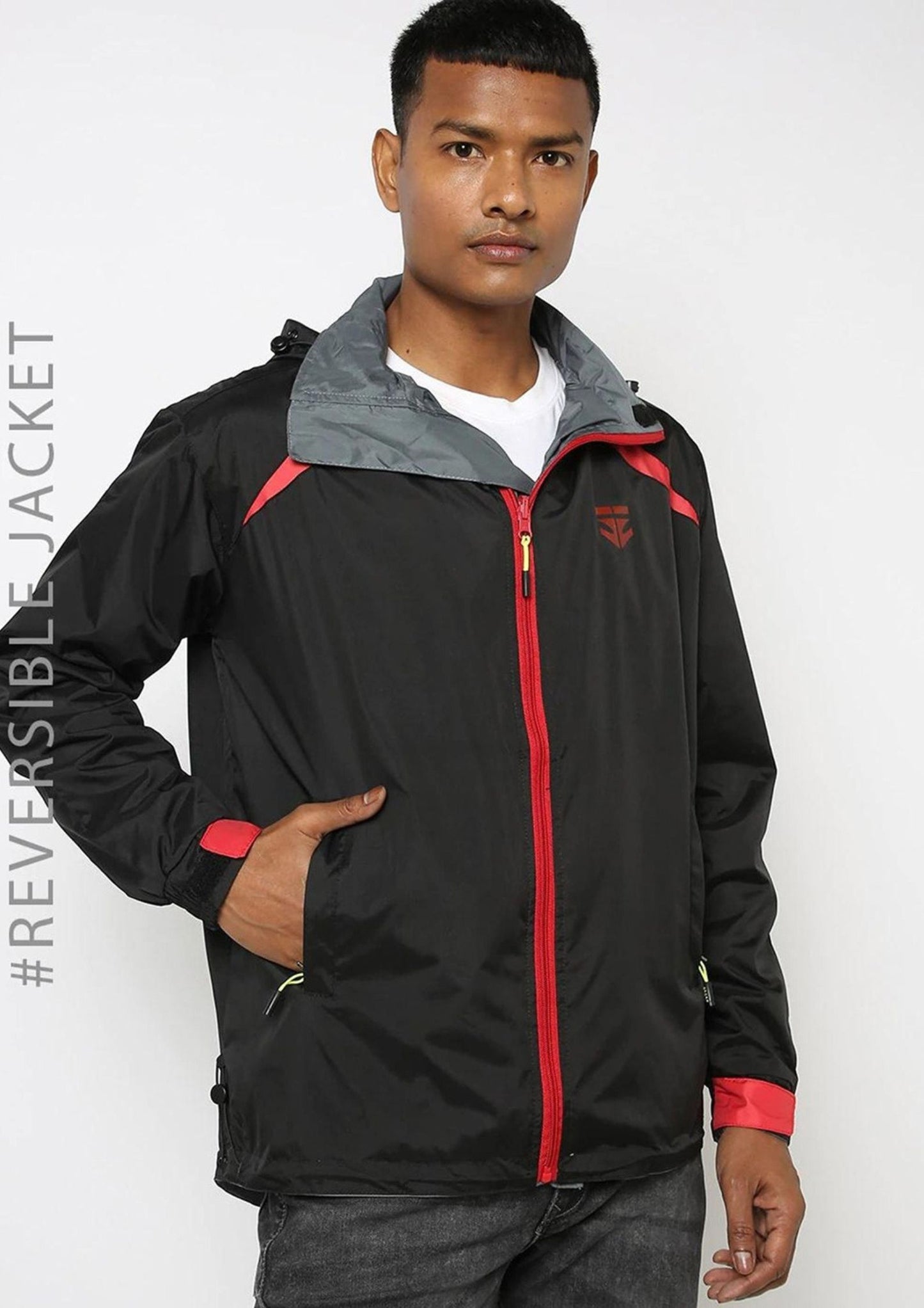 Sports 52 Wear Reversible Men Rain Jacket